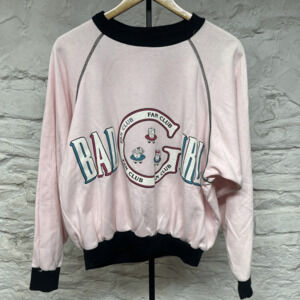 Sauci Bad Girl Fan Club Cropped Relaxed Fit Crewneck Sweatshirt Vtg 80s 90s